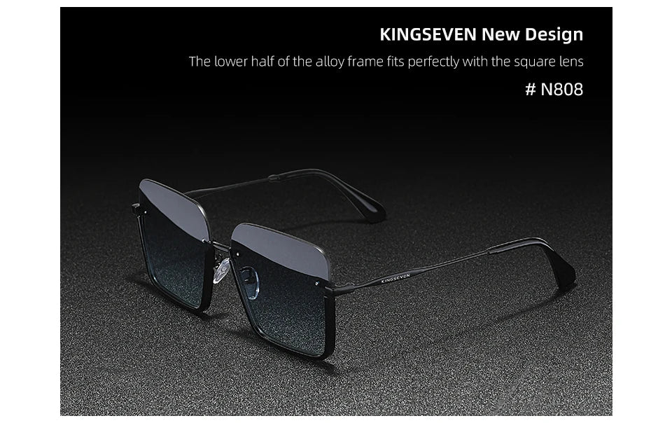 Autentico kingseven 2024 nuovo design occhiali da donna protezione uv400 occhiali da sole donne lenti sfumate moda occhiali oculos de sol
