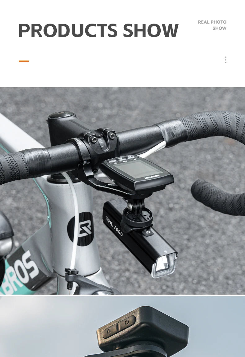 Rockbros bike light holder, GoPro camera, or speedometer Gamin Navi