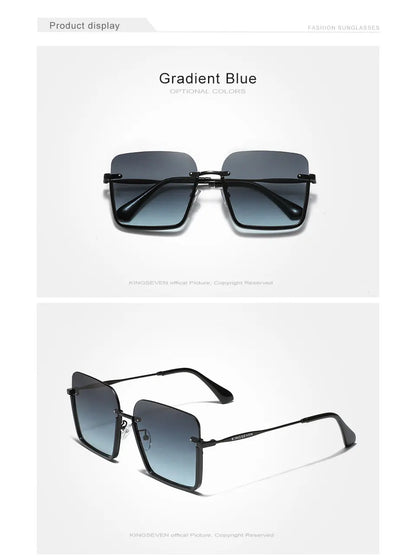 Autentico kingseven 2024 nuovo design occhiali da donna protezione uv400 occhiali da sole donne lenti sfumate moda occhiali oculos de sol