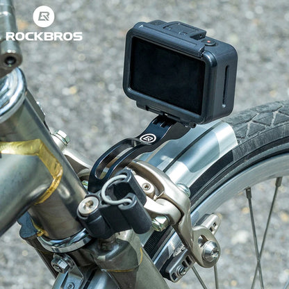 Support Rockbros fourche avant lampe de vélo