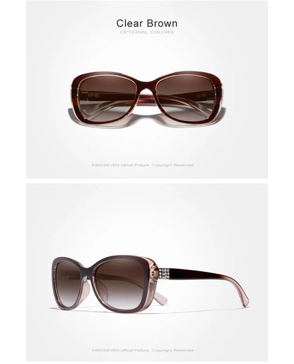 KINGSEVEN Young Style Sunglasses Women Gradient Polarized Lens Luxury Design Ladies Elegant