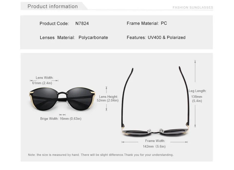 KINGSEVEN Design Cat Eye Lunettes de soleil femmes polarisées de luxe cadre en alliage Mode Femmes Lunettes de soleil rétro Oculos De Sol Gafas