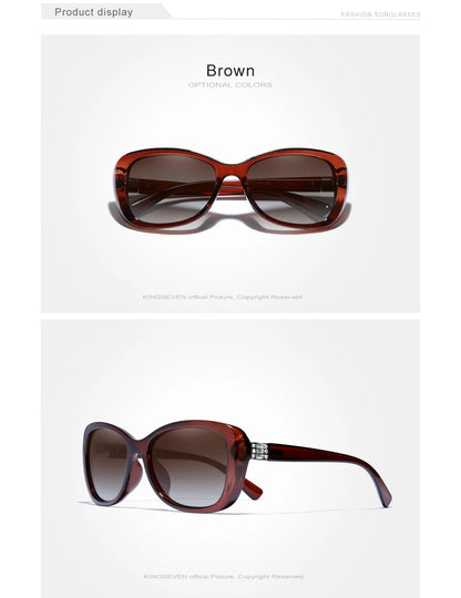 KINGSEVEN Young Style Sunglasses Women Gradient Polarized Lens Luxury Design Ladies Elegant