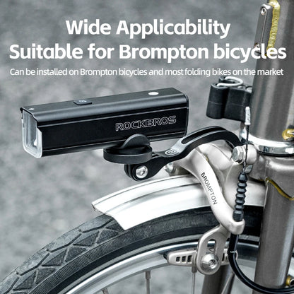 Support Rockbros fourche avant lampe de vélo