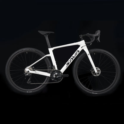 SAVA Carbon Fiber Gravel Road Bike GRX 600 Dual Disc 22 Speed Road Bike Race Bike 700C