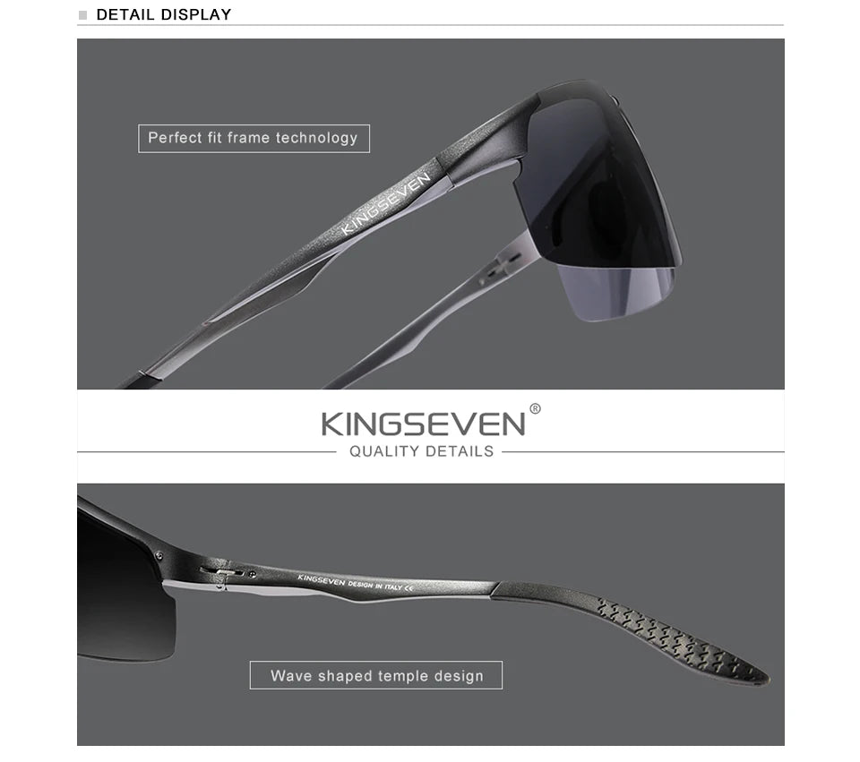 KINGSEVEN Occhiali da sole camaleontici fotocromatici e polarizzati auto-oscuranti