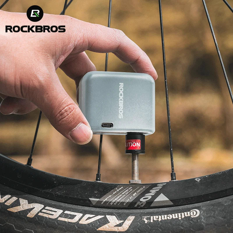 Rockbros Mini Bike Pump With Battery