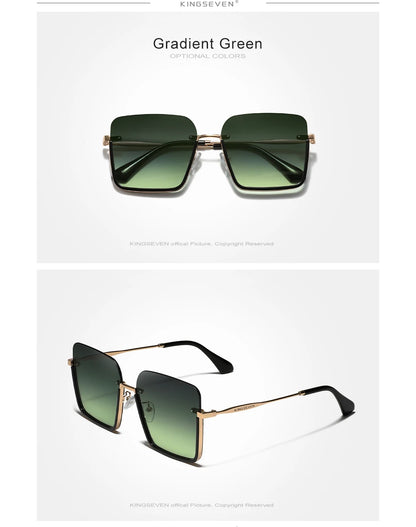 Autentico kingseven 2024 nuovo design occhiali da donna protezione uv400 occhiali da sole donne lenti sfumate moda occhiali oculos de sol
