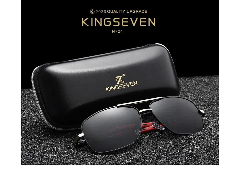 Kings even brand hommes aluminium lunettes de soleil hd polarisées uv400 miroir hommes lunettes de soleil femmes lunettes pour hommes oculos de sol n724