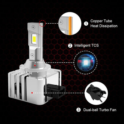 D1S LED D Serie canbus 9000LM 280% mehr Licht wie Xenon- 2 Stk.