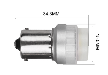 R5W BA15S LED Bianco corto 12-30V 7,3W- Tensione: 12-30V 2 pz.