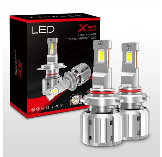 HB3 (9005) LED X20 CANBUS 12000LM 400% mehr Licht 12-24V 55W 1 Set