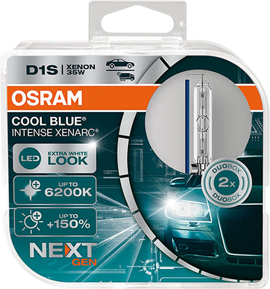 OSRAM D1S CBN XENARC COOL BLUE® INTENSE (NEXT GEN)  XENON BRENNER 6200 K 35W 2 Stk.