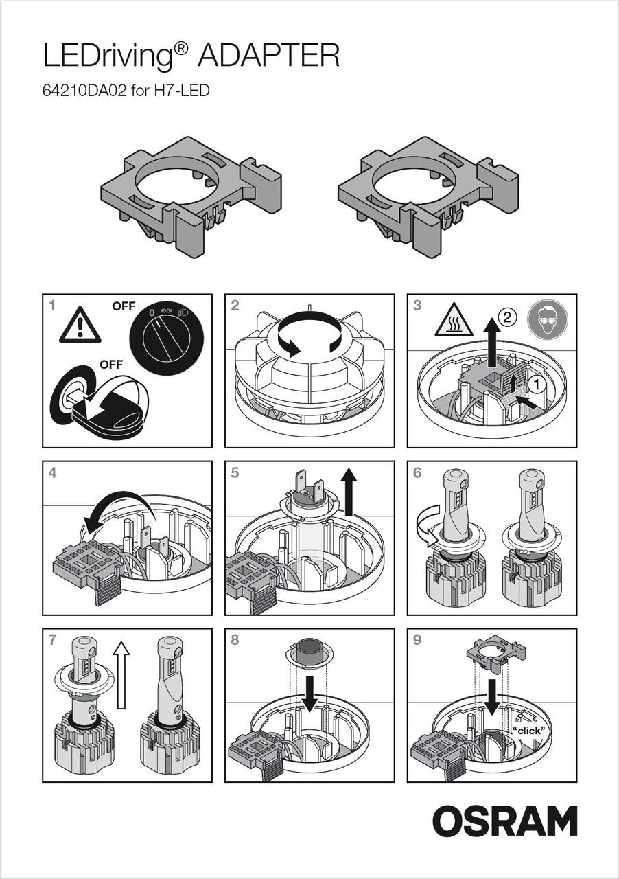 OSRAM LEDriving ADAPTER 64210DA02 (2 Stk.)