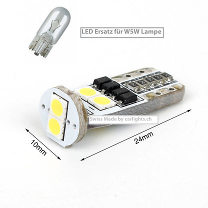 AUDI Luce di parcheggio a LED W5W-T10 Swiss Made CANBUS