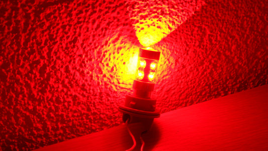 P21W LED Rot Super CANBUS Swiss Made 12-24V Nebellicht BA15S, 1 Stk.
