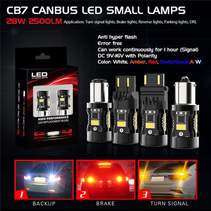 P21W LED Rückfahrlicht Sockel: BA15S canbus star mit Lüfter 12V - 1 Stk.
