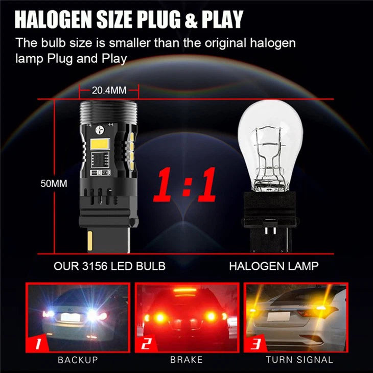 P21W LED Rückfahrlicht Sockel: BA15S canbus star mit Lüfter 12V - 1 Stk.