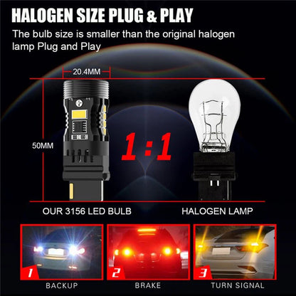P21W LED Rückfahrlicht Sockel: BA15S canbus star mit Lüfter 12V - 1 Stk.