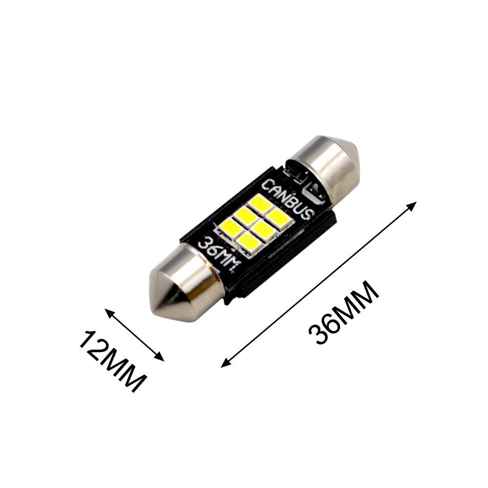 36mm LED Soffitten canbus  weiss Kennzeichen-Beleuchtung 300LM Swiss Made 1 Stk.