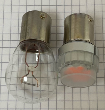 P21W LED Rot BREMSLICHT LED Sockel 12-24V 7W BA15S kurz 2 Stk.