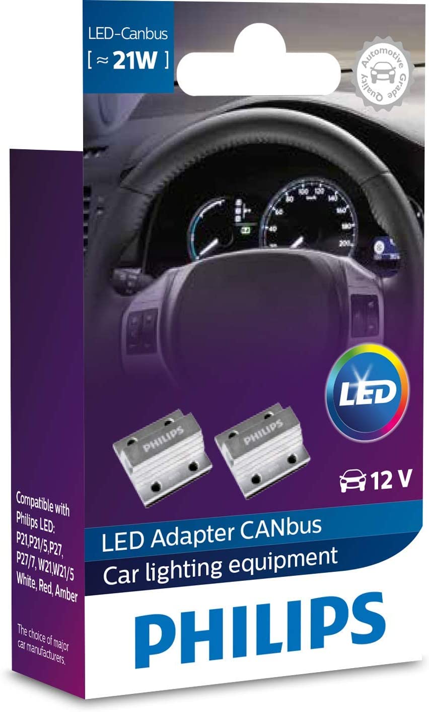 21W PHILIPS CANbus LED Adapter  12V Set 2 Stk
