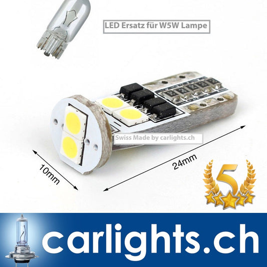 Kennzeichenlicht W5W-T10 canbus 12V 2.3W Swiss Made 2 Stk.