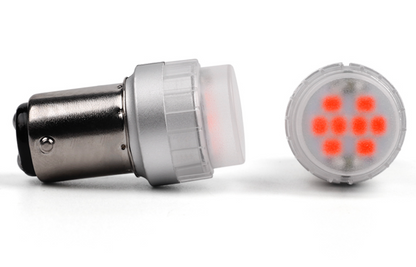 P21W LED Rot BREMSLICHT LED Sockel 12-24V 7W BA15S kurz 2 Stk.